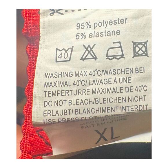 Black & Red Sexy Emo Alternative Punk Gothic Nurse Costume Lingerie Bra Top XL - Picture 5 of 5